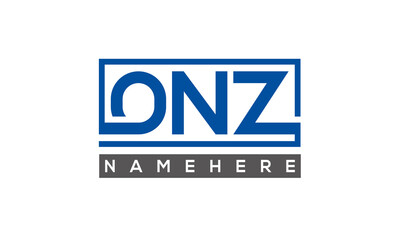 ONZ creative three letters logo	