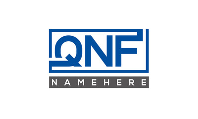 QNF creative three letters logo