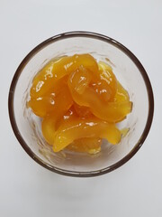 Sugar palm fruit jam eat usually with bread for breakfast.