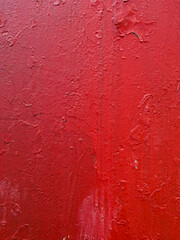 An abstract background of dripping red paint on the wall.