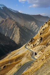 The Duku road in Xinjiang, China.