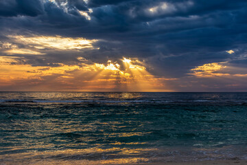 Fototapeta premium Beautiful sunset coastline of Perth Western Australia