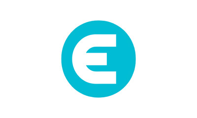 letter E . logo illustration