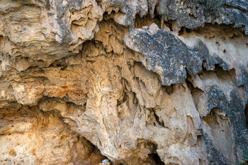 Rock background. Symphony of Stones or Basalt Organ