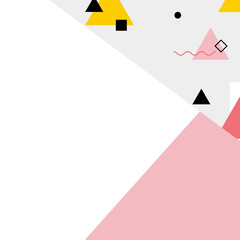 Geometric vector template for presentation. Background with geometric shapes. Vector layout for business presentation. Abstract wallpapers.