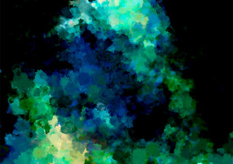 幻想的な水彩の水色テクスチャ背景
