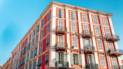 Fototapeta premium Residential buildings in Nice, France