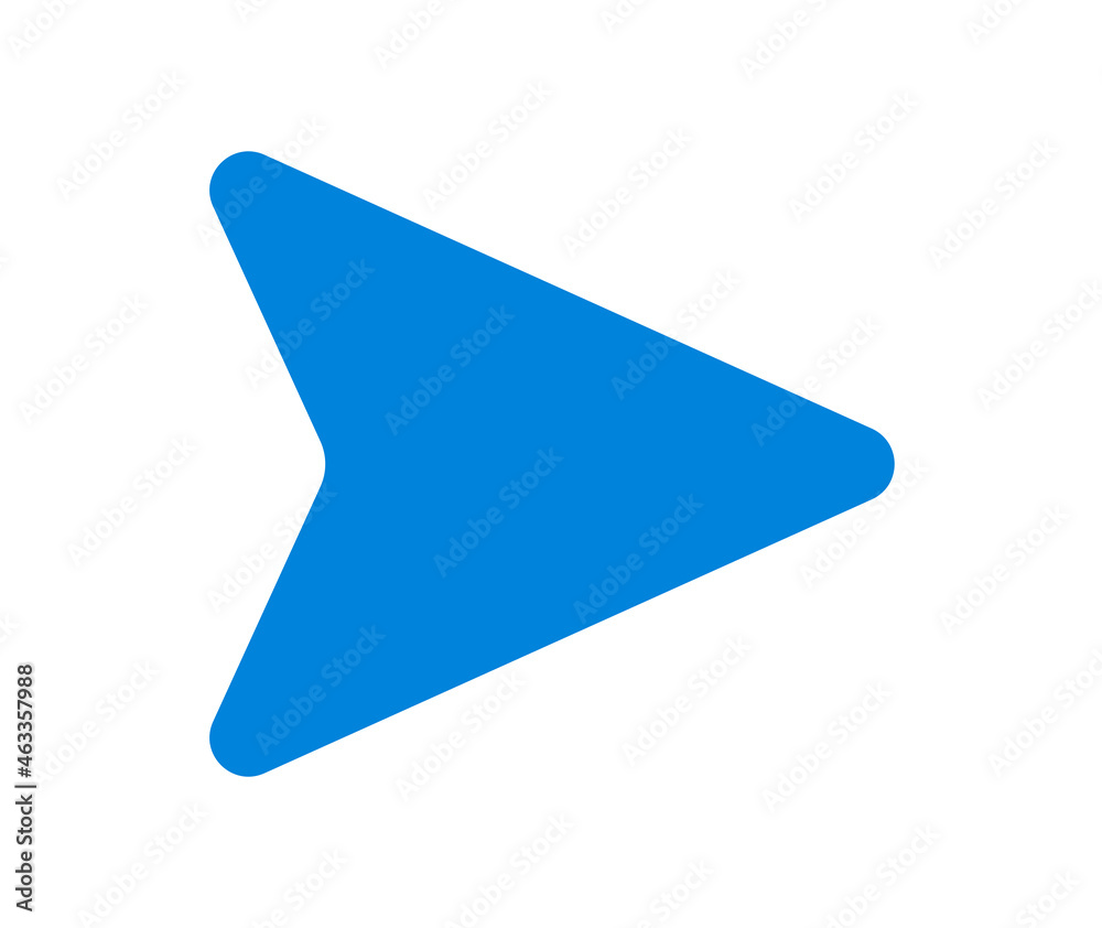 Poster Cursor arrow on right icon vector