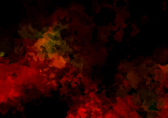 赤い幻想的な血の水彩テクスチャ背景
