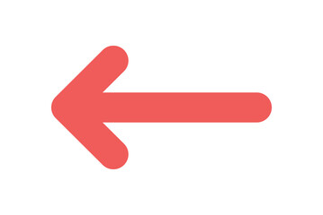 Backward icon. Red arrow to the left icon.