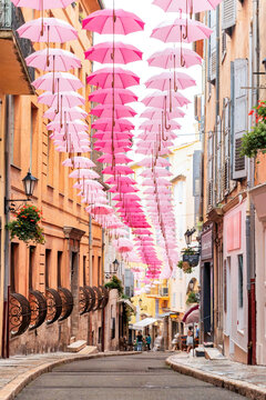 Street scape of Grasse, France