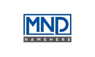 MND creative three letters logo