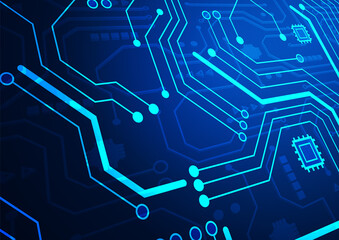 Circuit technology background with hi-tech digital