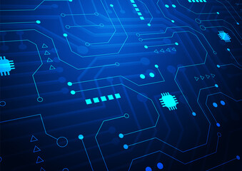 Circuit technology background with hi-tech digital