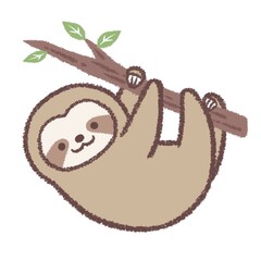 木につかまるナマケモノ © kino