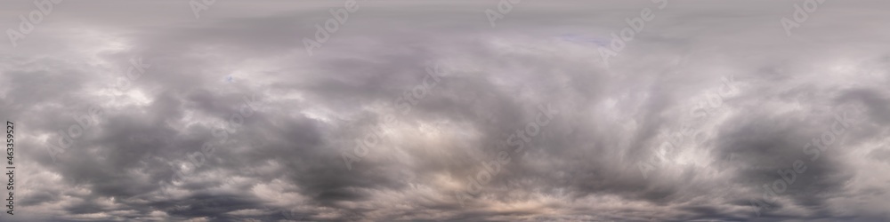 Canvas Prints overcast sky panorama on sunset with cumulus clouds in seamless spherical equirectangular format as 
