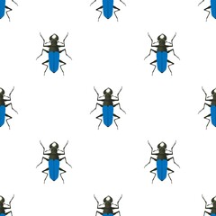 Bug pattern seamless background texture repeat wallpaper geometric vector