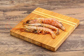 Tasty big Langoustine over the board