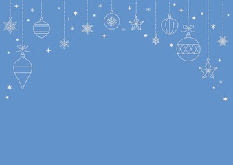 クリスマス イルミネーションの背景　フレーム