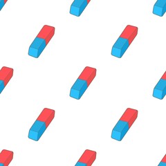 Blue and red rubber pencil eraser pattern seamless background texture repeat wallpaper geometric vector