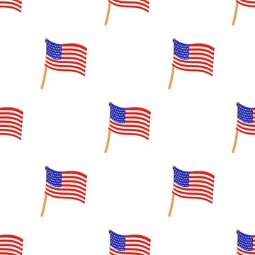 USA flag pattern seamless background texture repeat wallpaper geometric vector