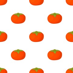 Ripe persimmon pattern seamless background texture repeat wallpaper geometric vector