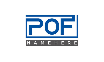 POF creative three letters logo