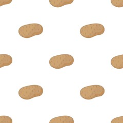 Fresh potato pattern seamless background texture repeat wallpaper geometric vector