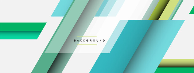 Vector background. Abstract overlapping color lines design with shadow effects. Illustration for wallpaper banner background or landing page