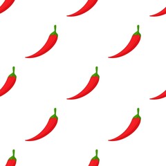Hot chili pepper pattern seamless background texture repeat wallpaper geometric vector