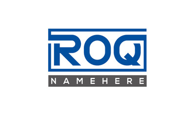 ROQ creative three letters logo