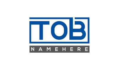 TOB creative three letters logo