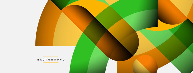 Obraz premium Trendy shapes, color minimal design composition, lines and shadows for wallpaper banner background or landing page