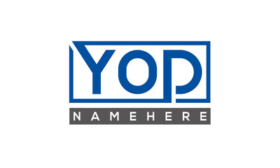 YOD creative three letters logo