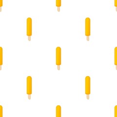 Frosty orange fruit popsicle pattern seamless background texture repeat wallpaper geometric vector