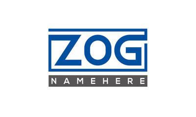 ZOG creative three letters logo