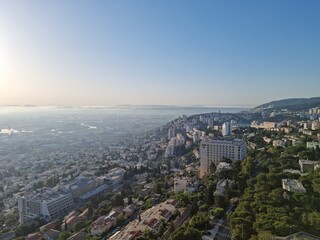 Fototapeta premium Haifa misty morning