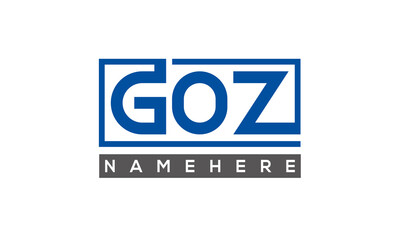 GOZ creative three letters logo