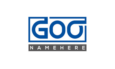 GOO creative three letters logo