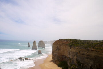 Fototapeta na wymiar 12 Apostles of Australia and sea