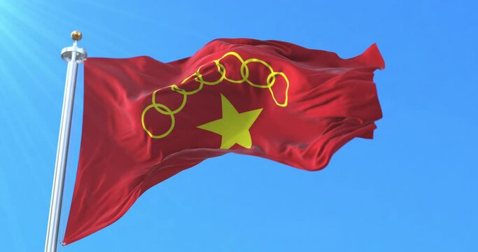 Flag of the Myanmar National Democratic Alliance Army. Loop