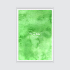 Abstract Green watercolor texture background