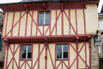 Maison à colombages. Finistère. Bretagne 