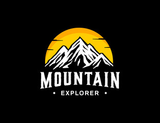 Modern mountain outdoor logo company