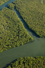 Aerial view of body of water - river - rivers. High quality photo