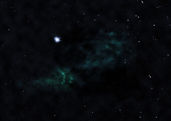 Fototapeta na wymiar Small part of an infinite star field
