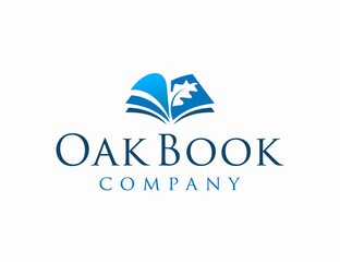 Oak with book logo company