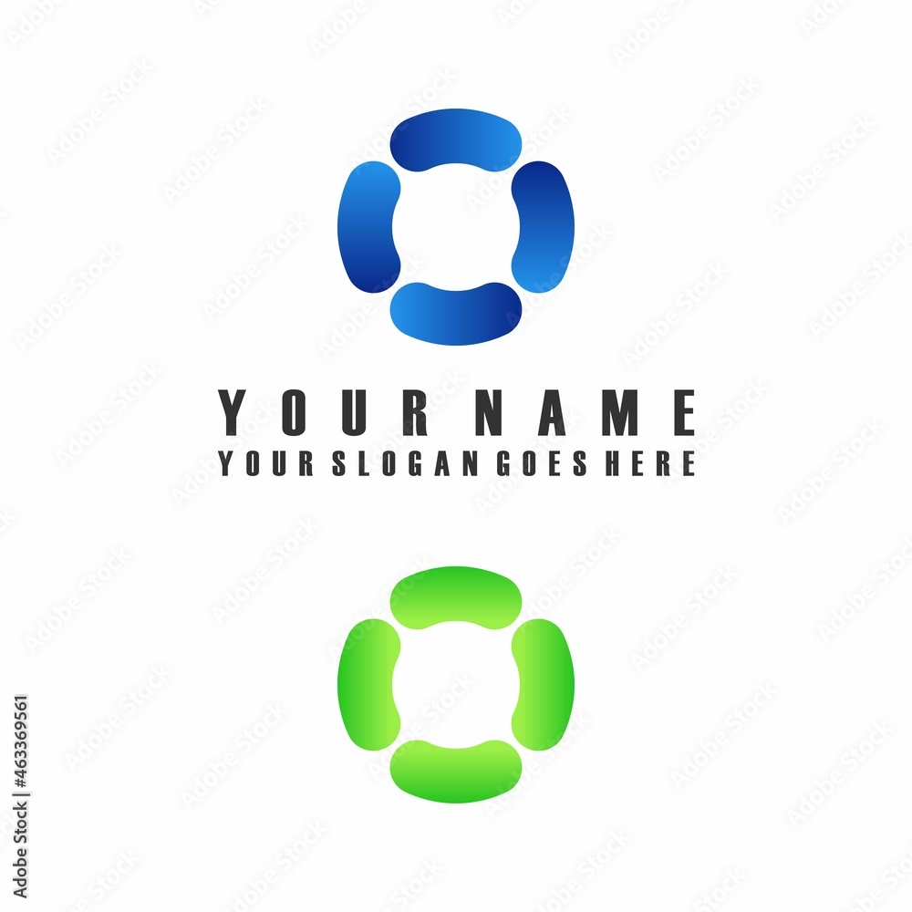 Fototapete simple and unique letter or word o attractive font image graphic icon logo design abstract concept v