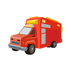 Fire truck icon. vector illustration. flat design illustration
