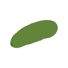 fresh cucumber vegetable isolated icon, vector illustration design in flat style